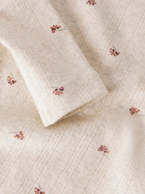 NAME IT Hulmønstret Bluse Berries Peyote Melange